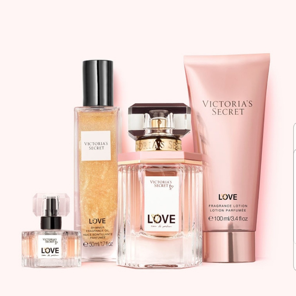 Victoria's secret Love fragance set, 4 pzs